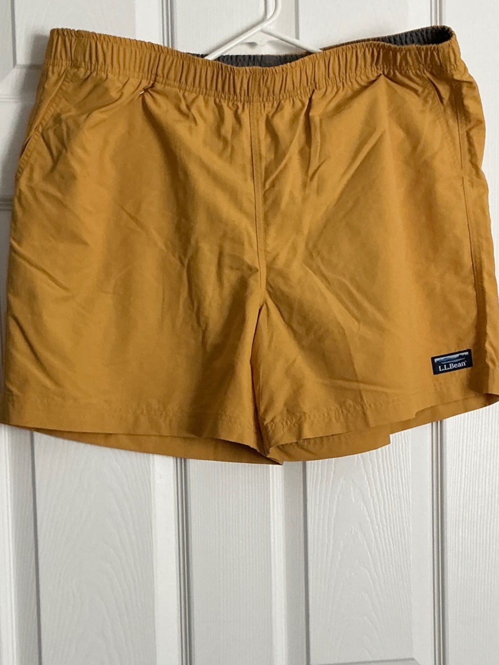 L.L. Bean Golden Yellow Elastic Waist Shorts